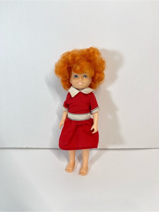 Other - Vintage 1982 Annie Little Orphan Doll Red Hair 6" Toy Knickerbocker Movie Girl